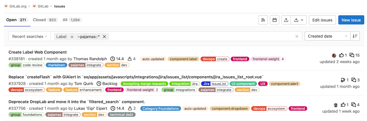 Filter scoped labels with a wildcard