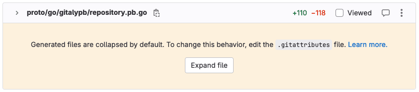 Automatically collapse generated files in merge requests